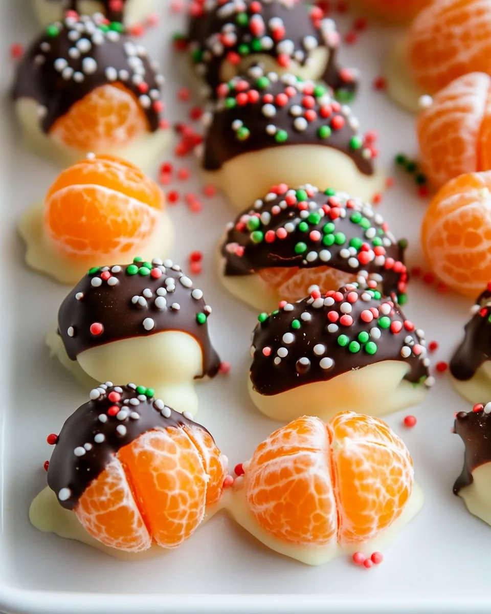 Customize Your Dipped Oranges: White Chocolate & Toppings